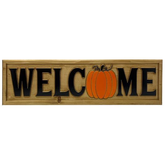 WELCOME Sign - Pumpkin