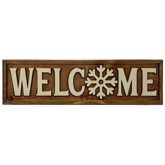 WELCOME Sign - Snowflake